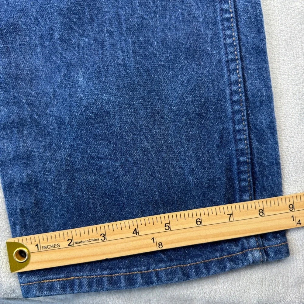 Wrangler 13MWZPW Cowboy Cut Jeans Mens 36x36 Indigo Straight Leg Y2K Made in USA - Picture 8 of 11